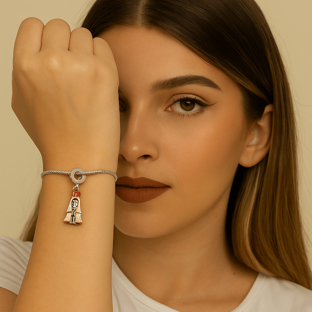 Virgen de Fátima en Plata 925 - Imagen 2