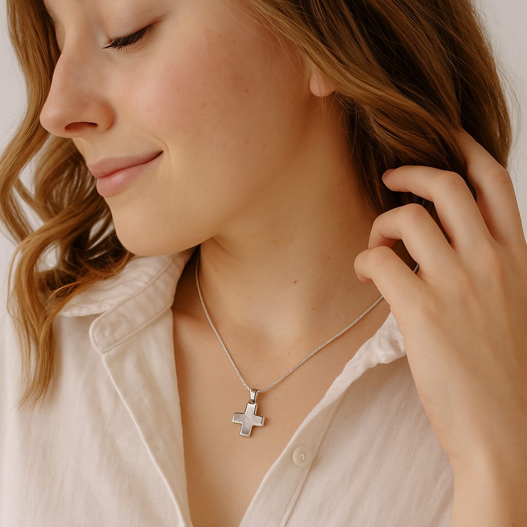 Collar de Cruz Minimalista - Imagen 2