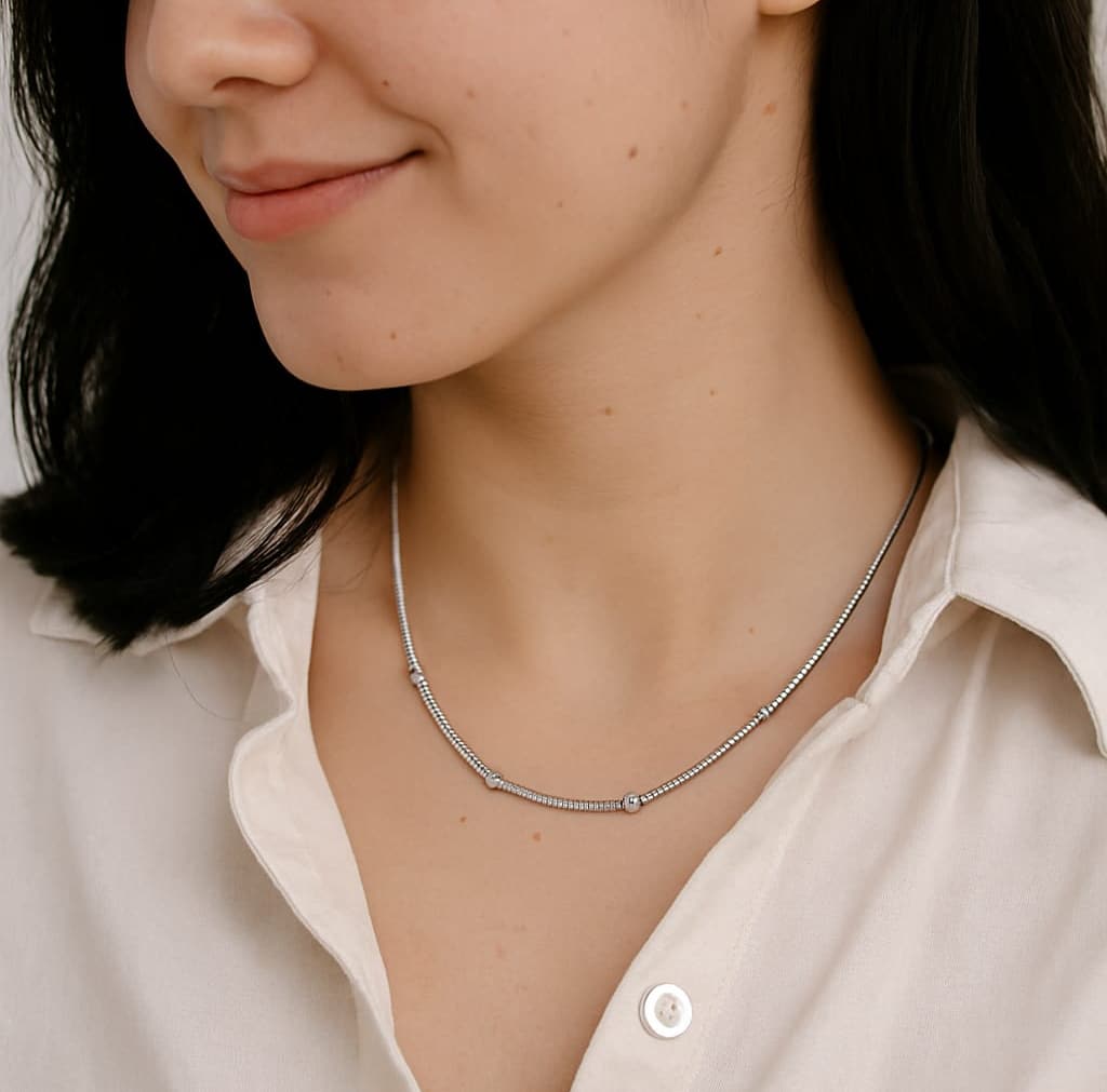 Collar Elegante de Plata 925 - Imagen 2