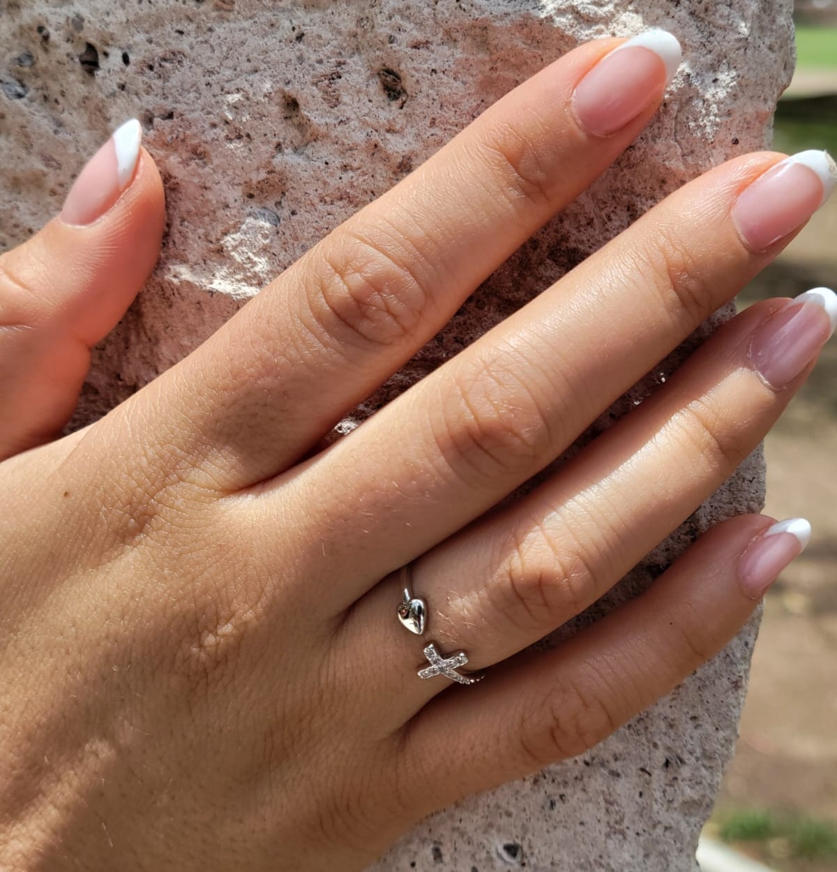 Anillo Cruz y Corazon - Imagen 6