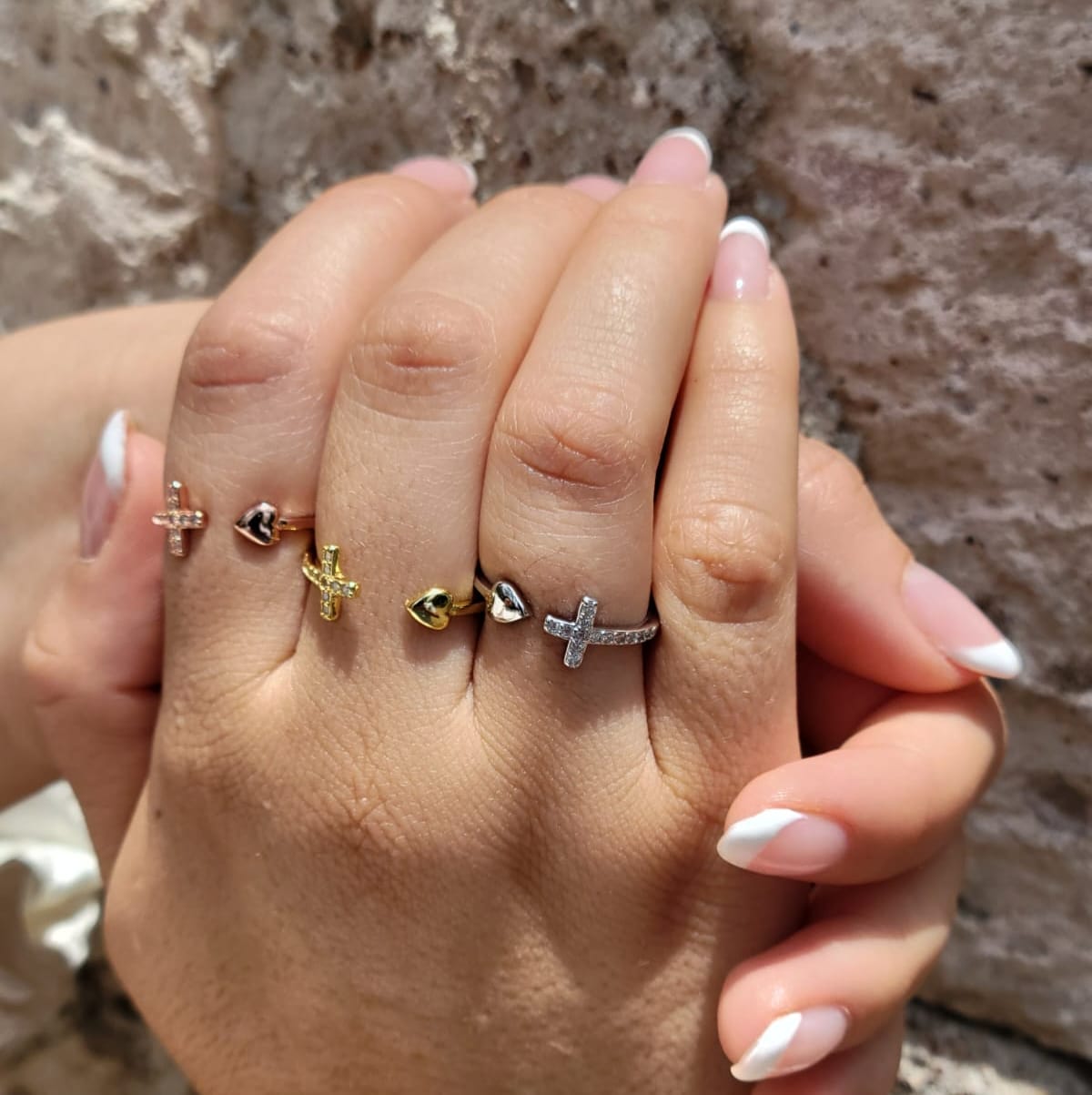 Anillo Cruz y Corazon - Imagen 4