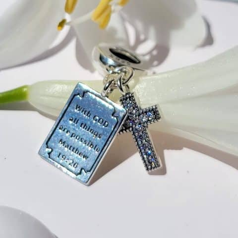 Cruz y Versículo Mateo 19:26