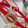 Pulsera Religiosa con Virgen y Dije de Corazón