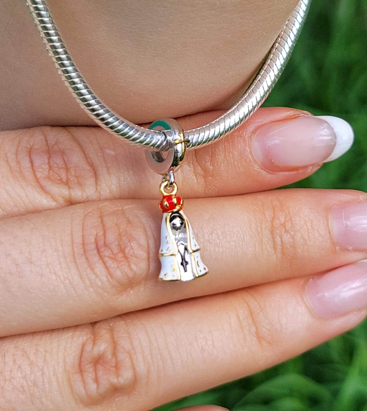 Virgen de Fátima en Plata 925 - Imagen 3