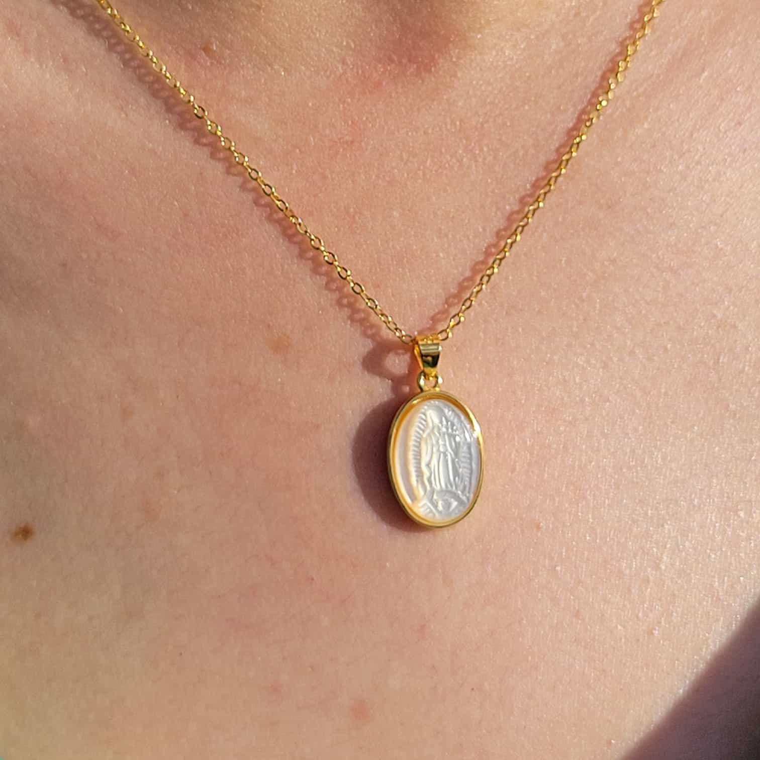 Virgen de Guadalupe en Madre perla - Imagen 3