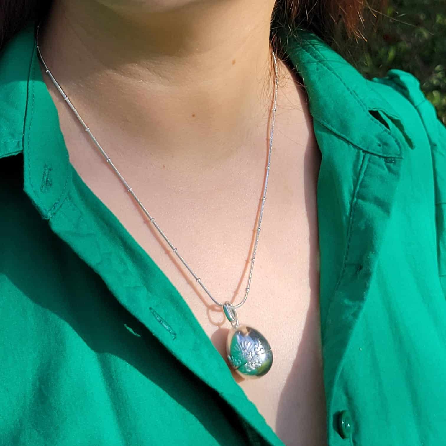 Dije Huevo de Fabergé con Virgen María - Imagen 3