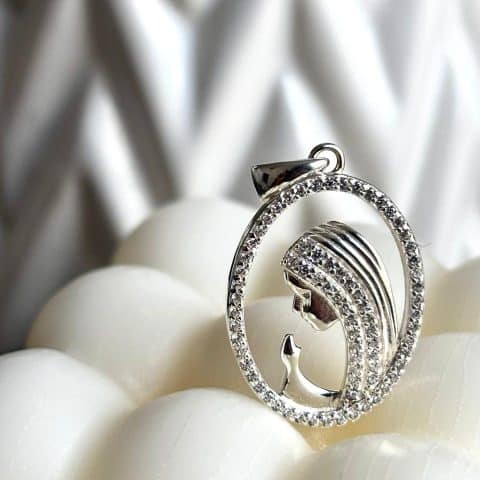 Dije "La Madona" Plata 925